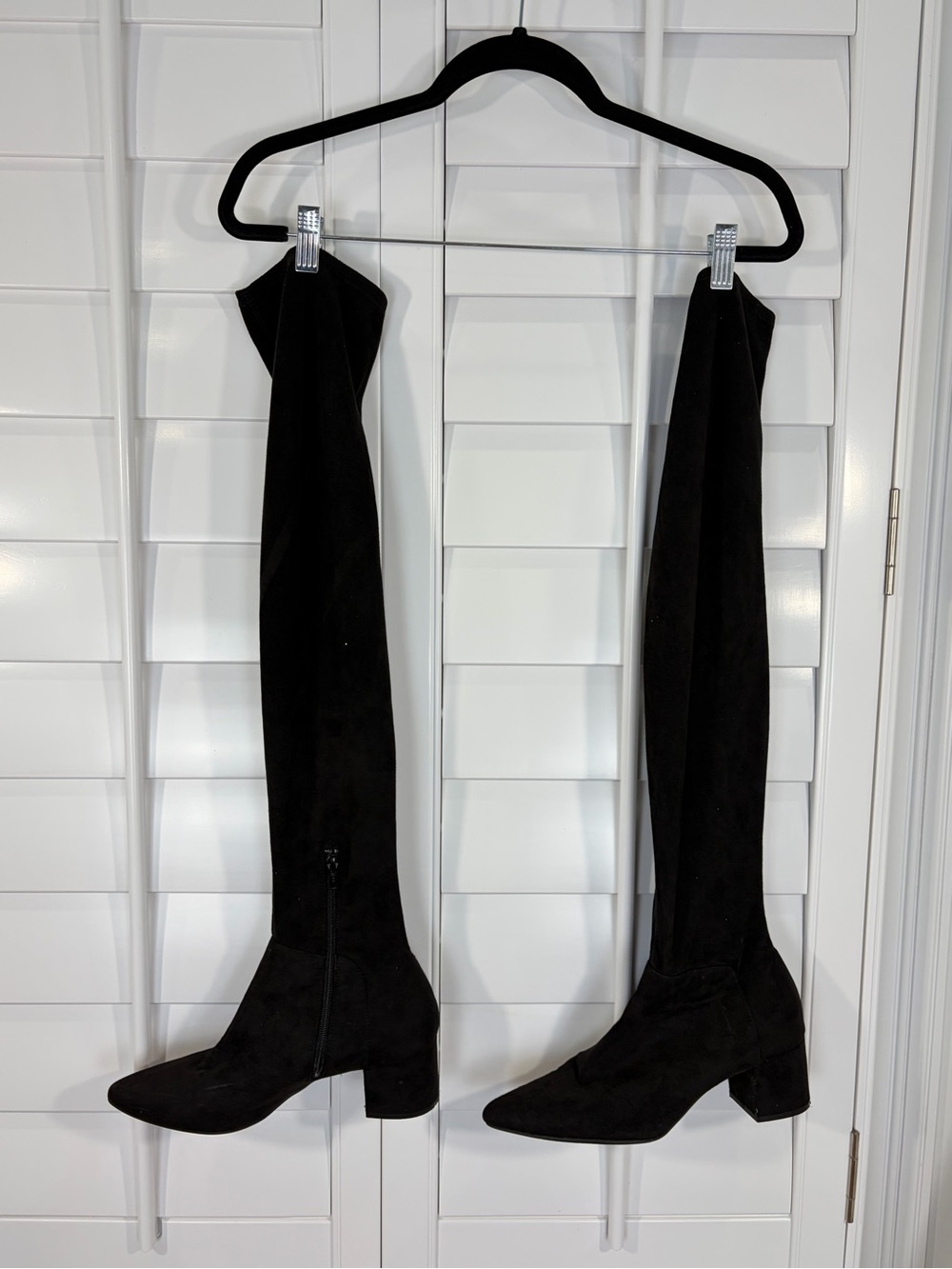 Black Over-the-Knee Stretch Boots (10)